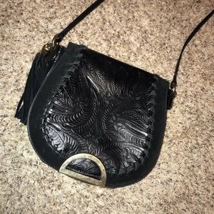 Embossed Cross Body Purse